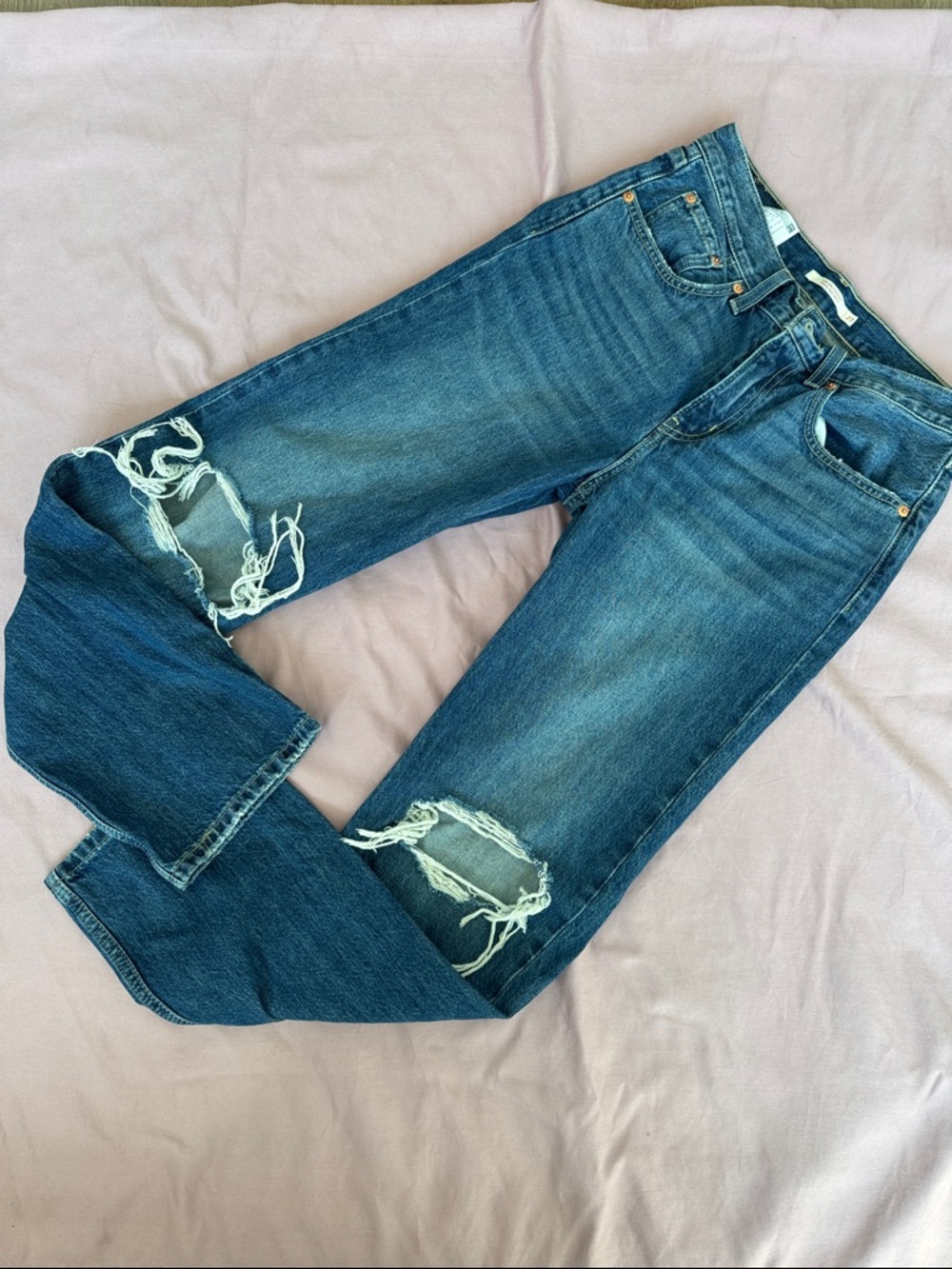Levi's Medium Blue Denim Jeans with Patch Label